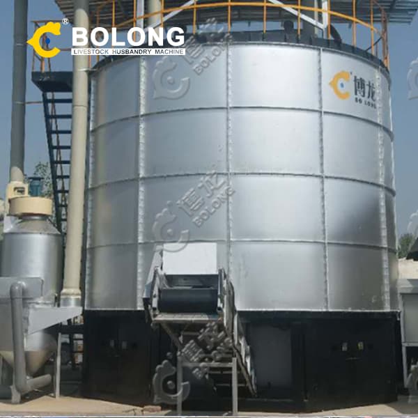 large scale chicken dung fermenter microbiology